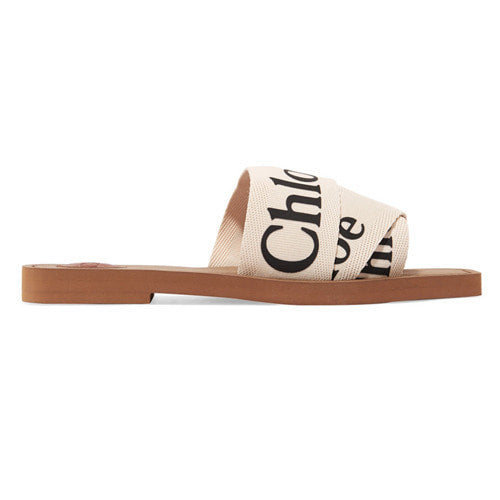 끌로에 Woody logo-print canvas slides (2color)-재입고!!-